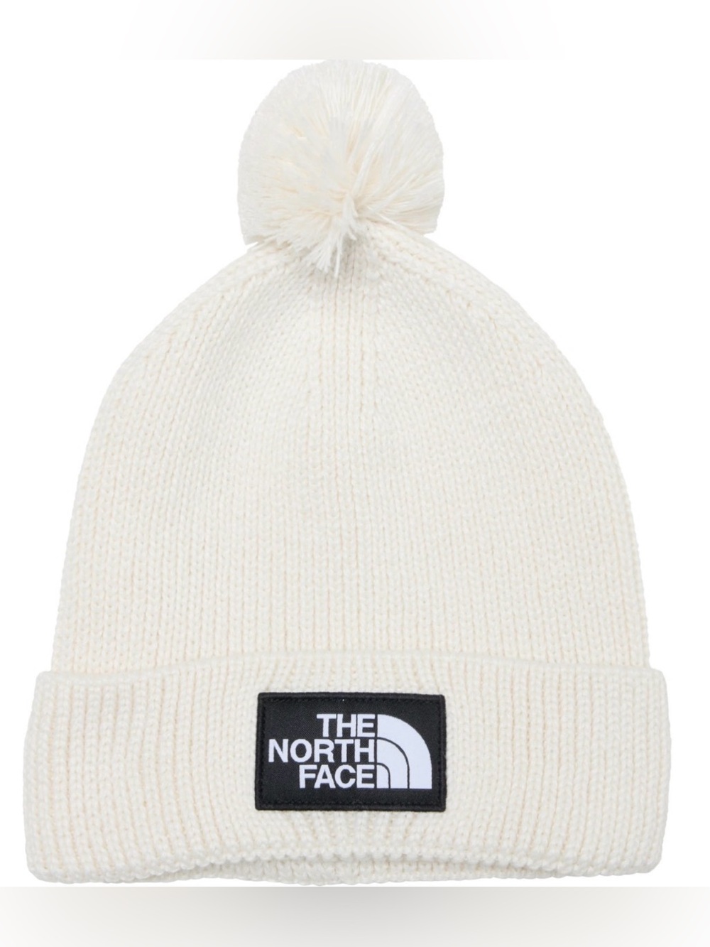 The North Face TNF Logo Box Pom Beanie NWT